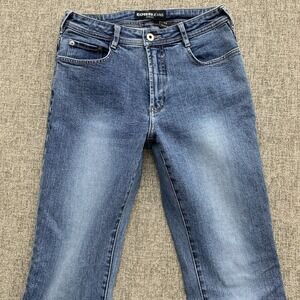 VTG Express Bleus 90s Jeans Women's 7/8 Blue Bootcut Stretch Denim Y2K‎